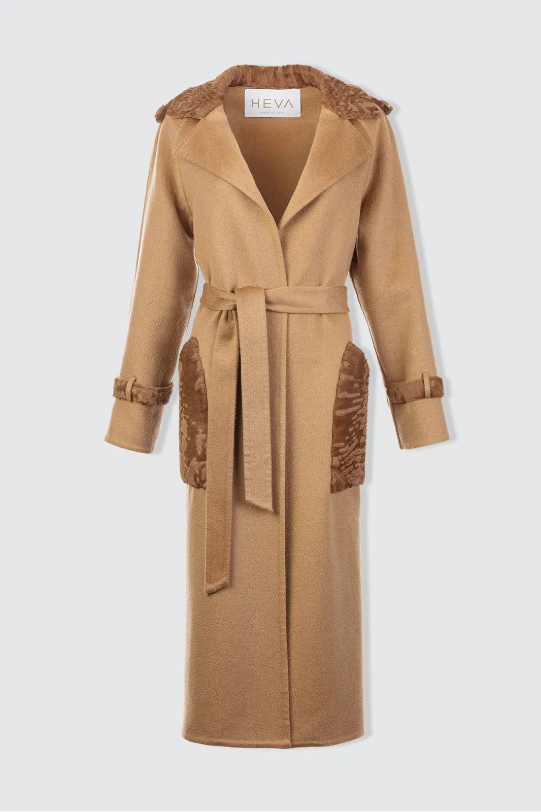 ---------Cappotto in 100% cashmere con swakara--------