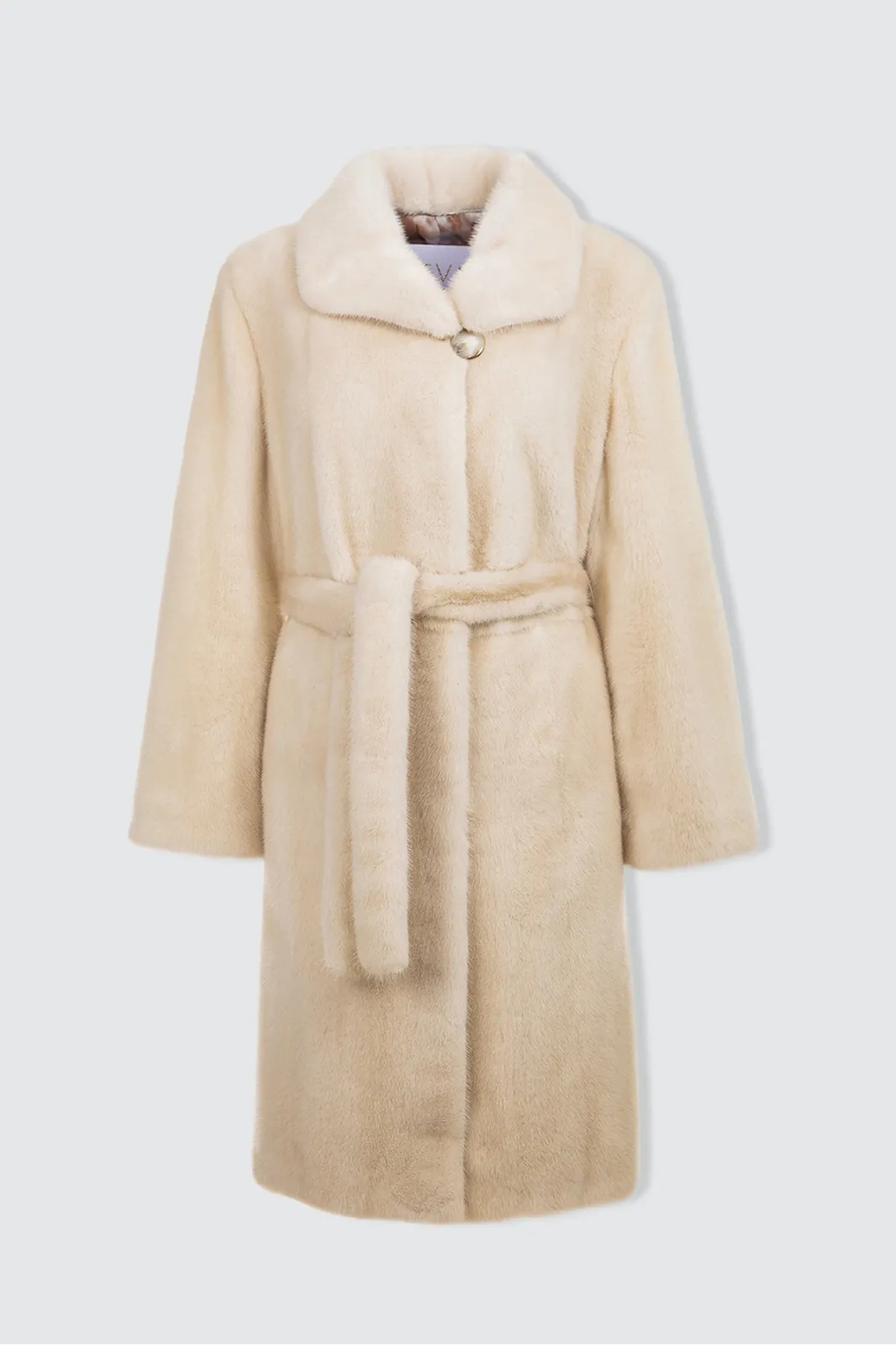 ---------Cappotto in pelliccia perla--------