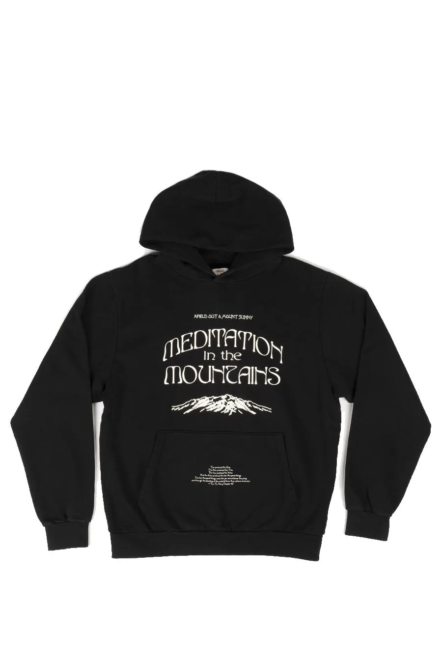 AFIELD OUT X MOUNT SUNNY MEDITATION HOODIE BLACK