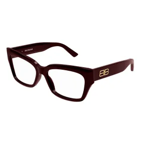   Balenciaga BB0274O - 003 Rosso | Occhiale Da Vista Donna 