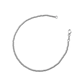 Bracciale Fantasia in Oro Bianco Diamantato 18k.