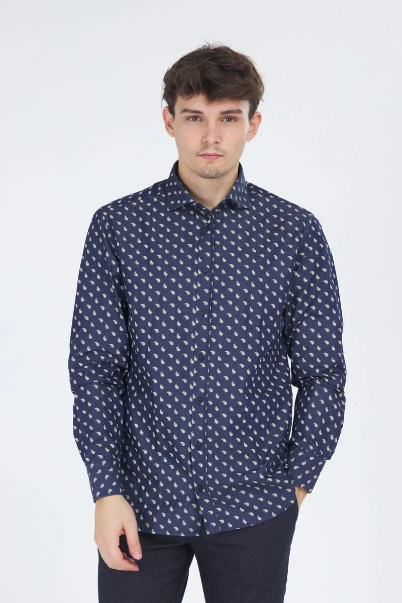 Camicia Uomo Blu
