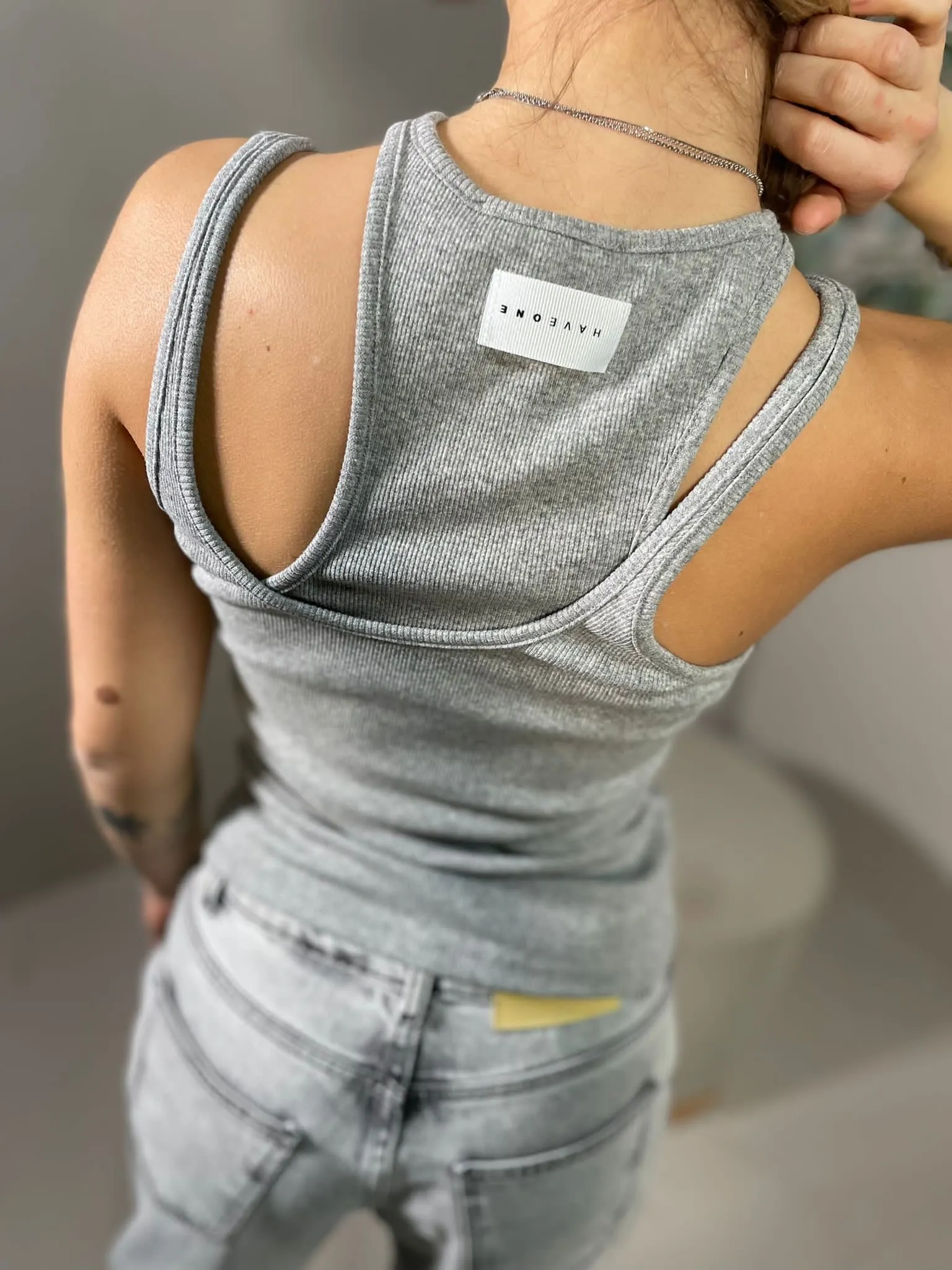 Canotta Tank Grigio
