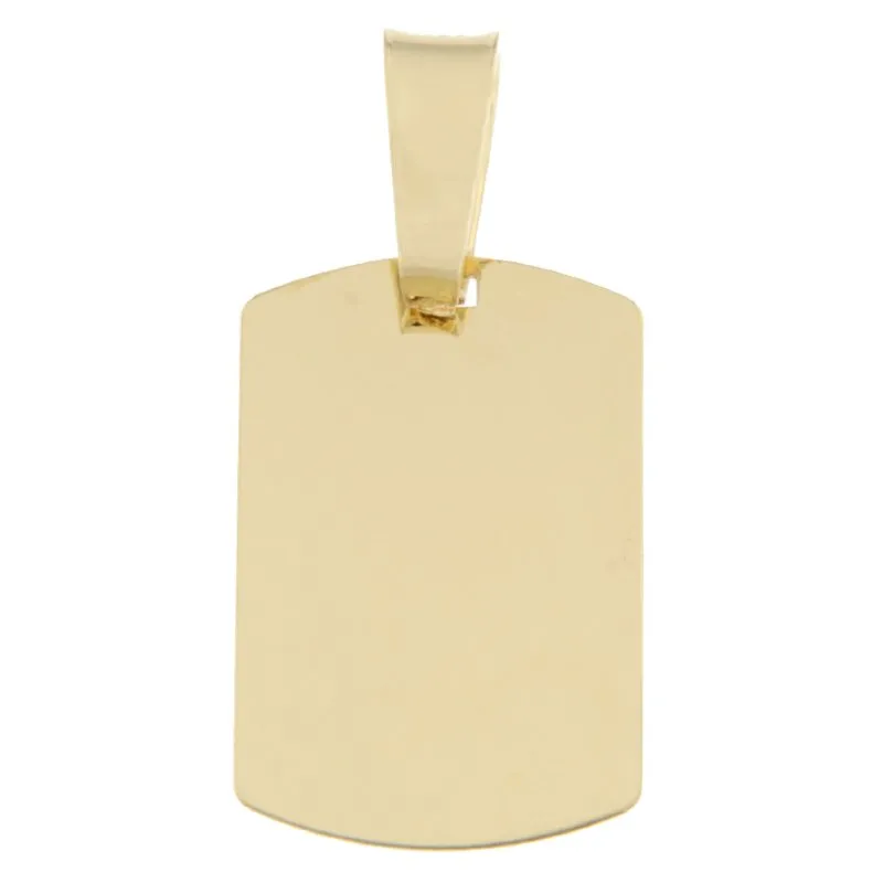Ciondolo medaglia personalizzabile Oro giallo GL100376