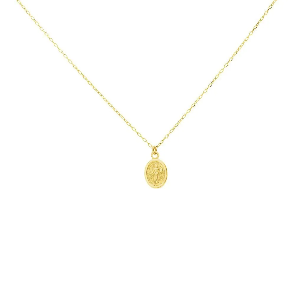 Collana Madonna Holy Oro Giallo 375/1000 40 + 2 cm 1415882
