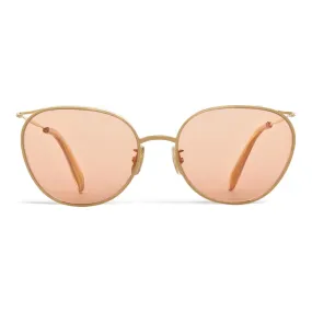 Céline - Occhiali da Sole con Montatura in Metallo 11 con Lenti Glitter - Oro Rosa - Occhiali da Sole - Céline Eyewear