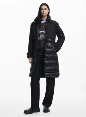  DESIGUAL   Cappotto collo alto trapuntato | Nero