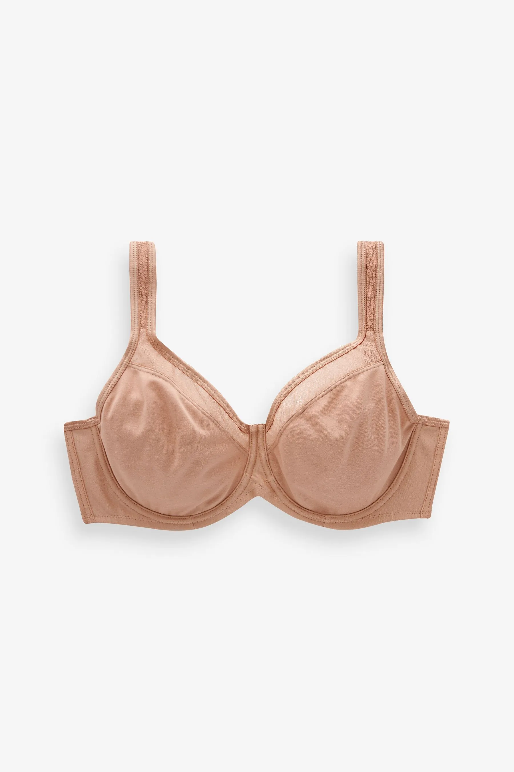 F-K - Reggiseno contenitivo in cotone imbottito con spalline    