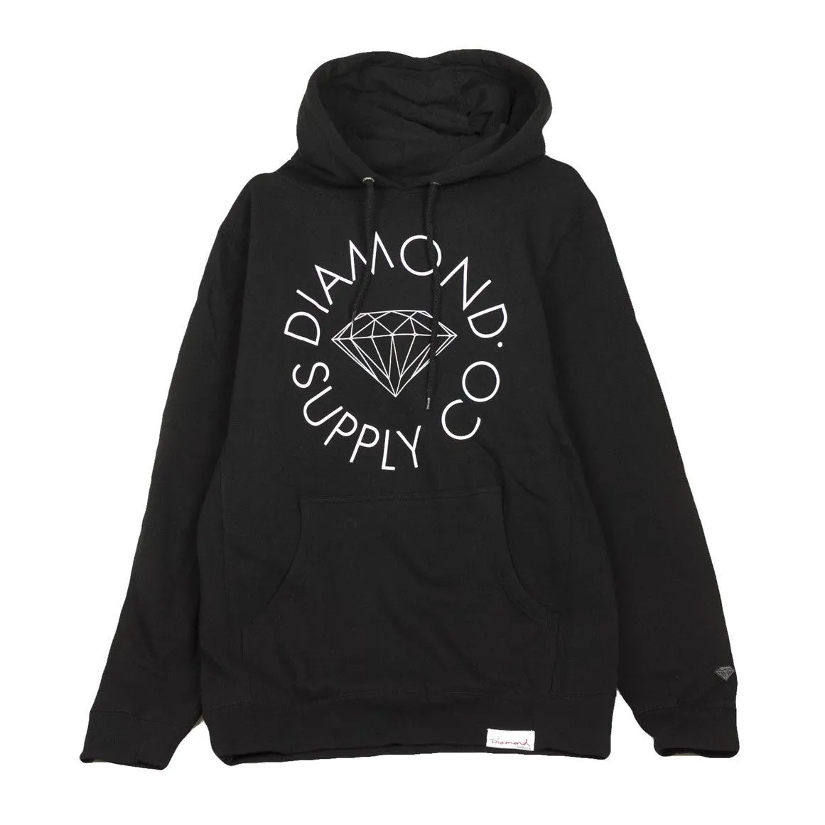 Felpa Cappuccio Uomo Circle Logo Hood Black/white