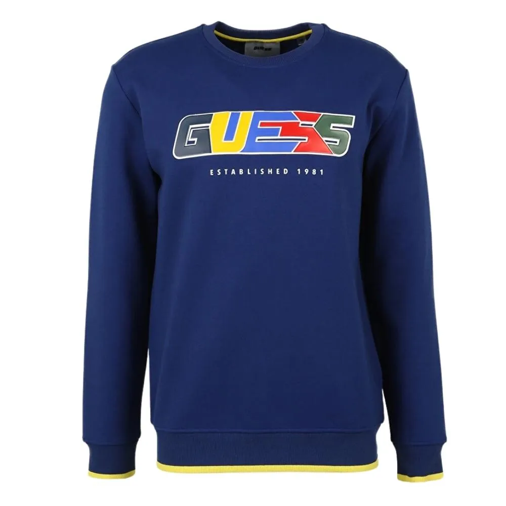 Felpa Guess logo girocollo