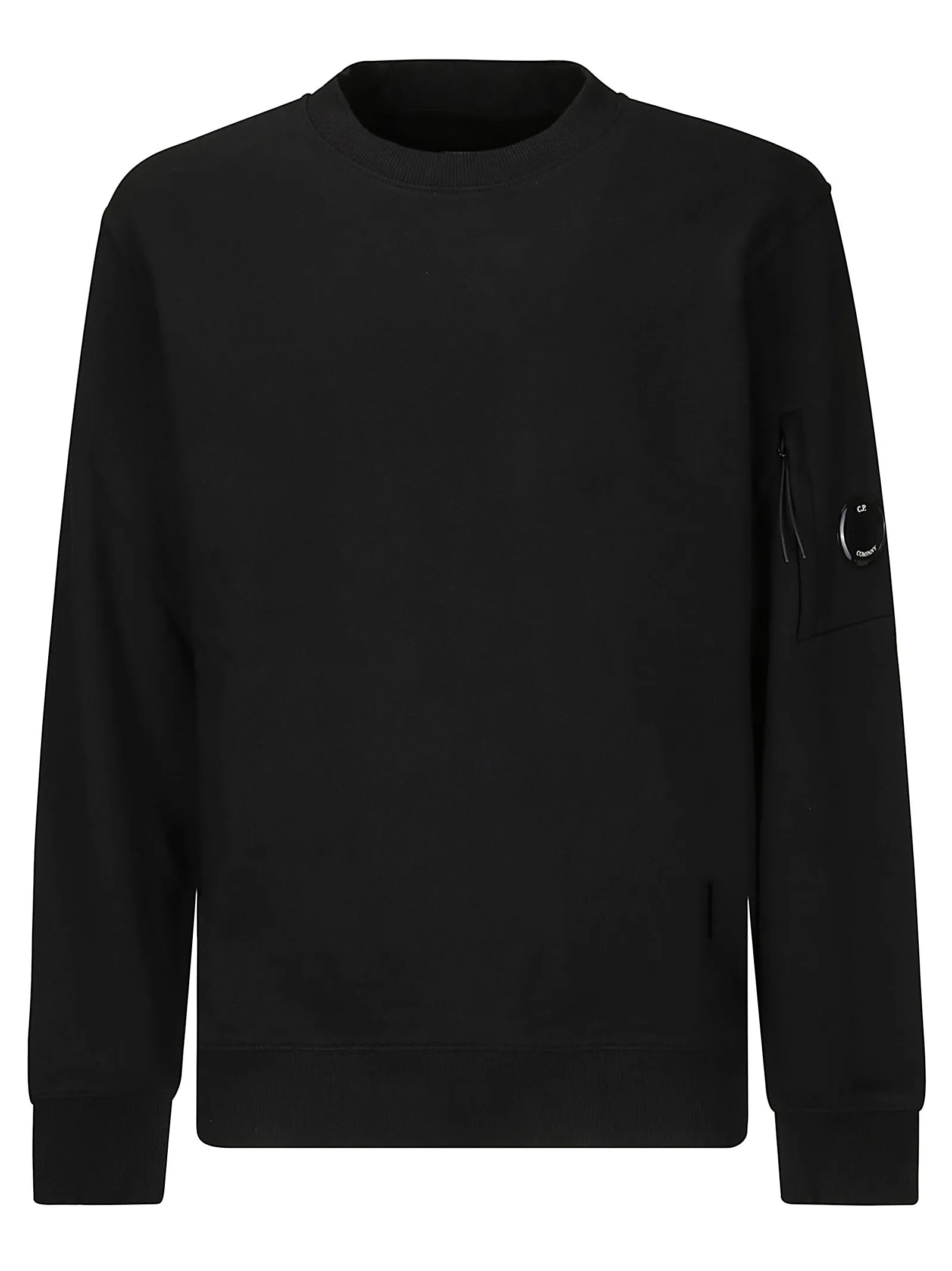 Felpa in cotone - Diagonal Raised Fleece Crew Neck Lens Sweatshirt