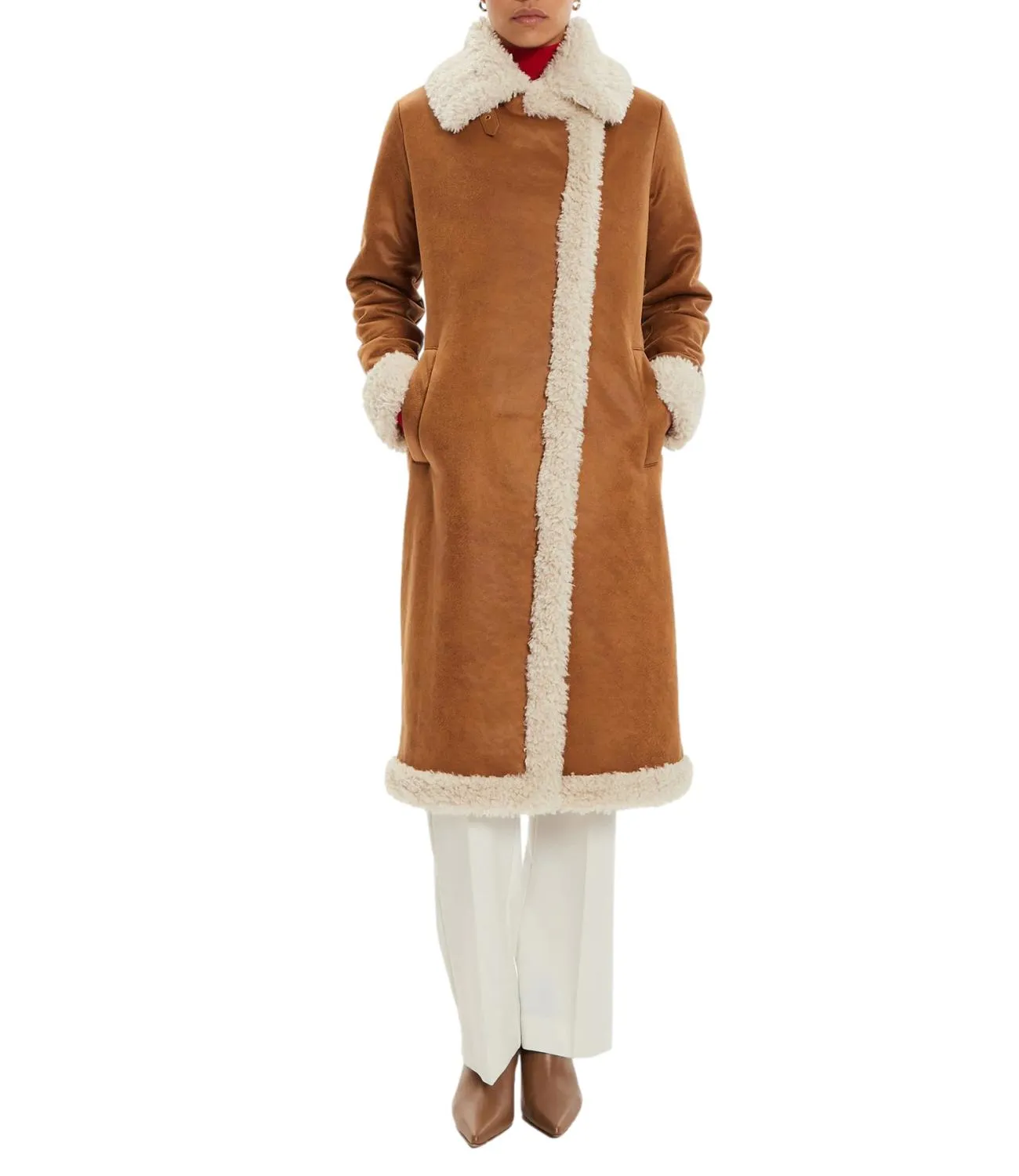 FRACOMINA FRACOMINA cappotto cuoio donna