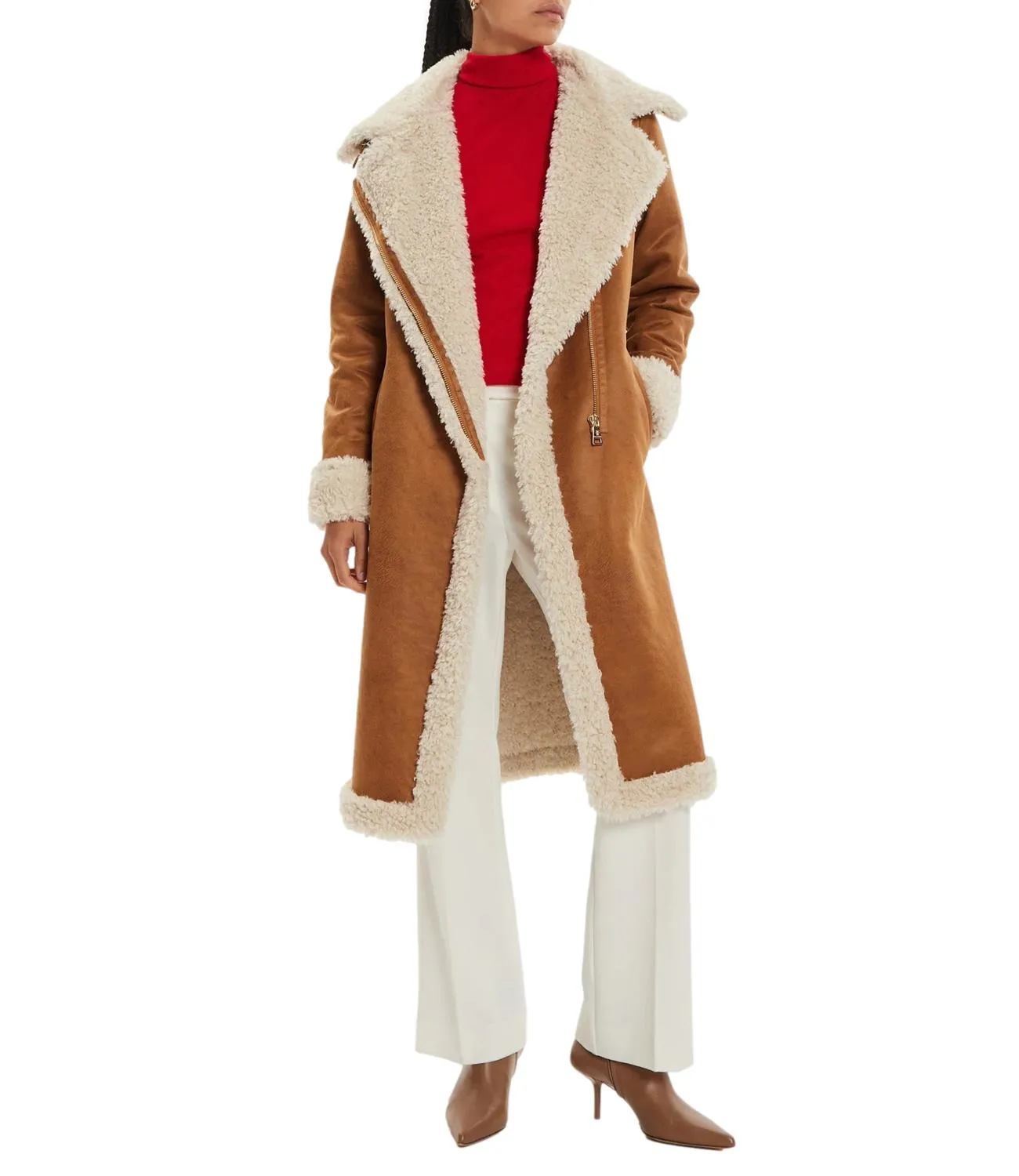 FRACOMINA FRACOMINA cappotto cuoio donna