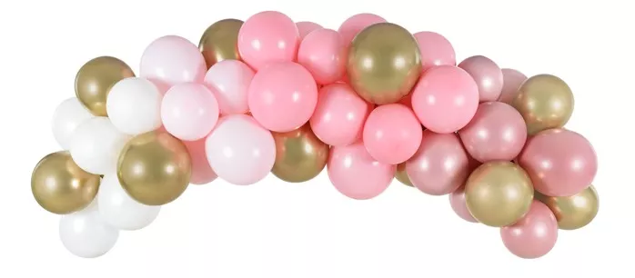 Ghirlanda di palloncini rosa Rosy Blossom