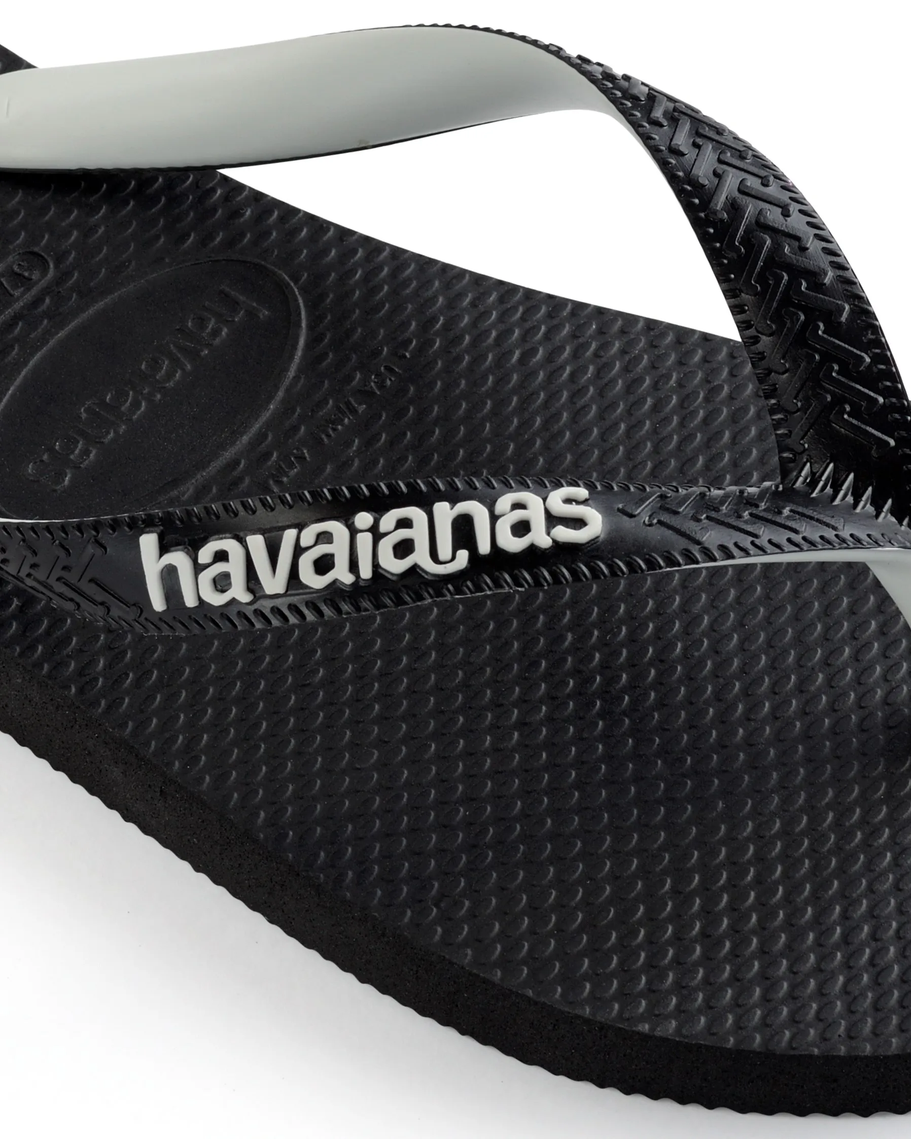 Havaianas Top Mix nera con interno fascetta e logo bianco