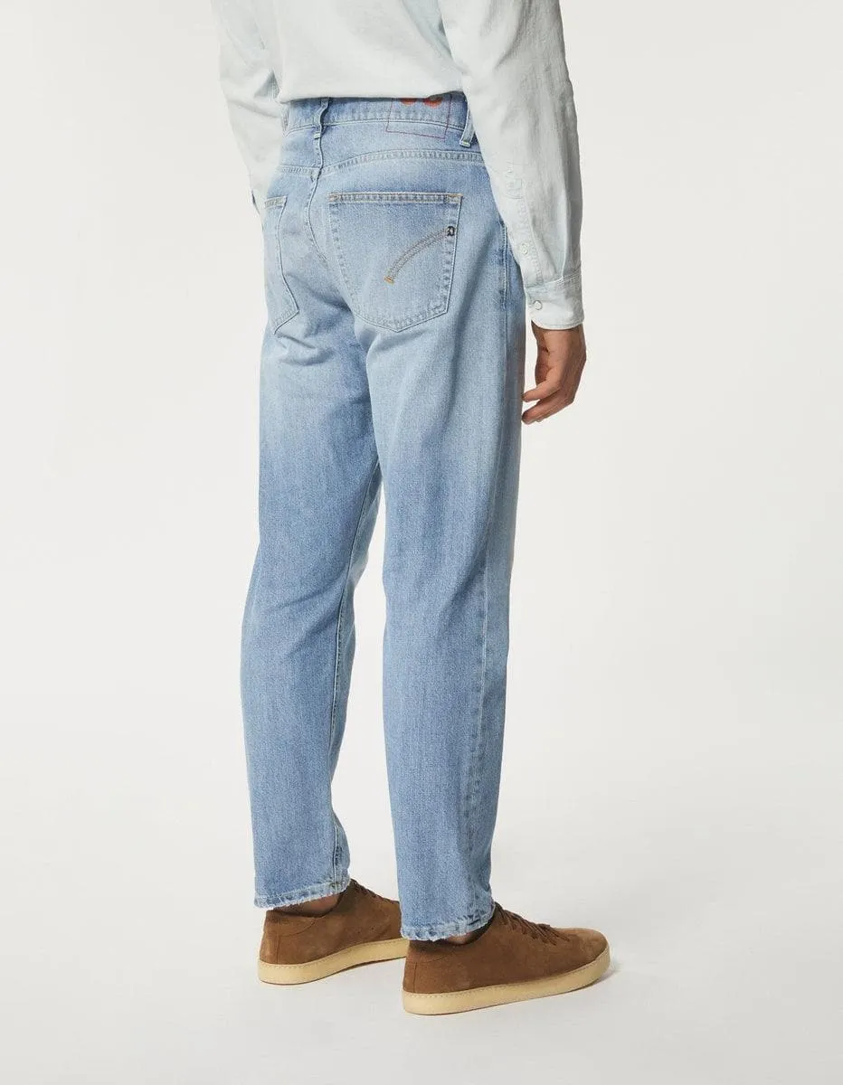Jeans dian carrot in denim fisso già