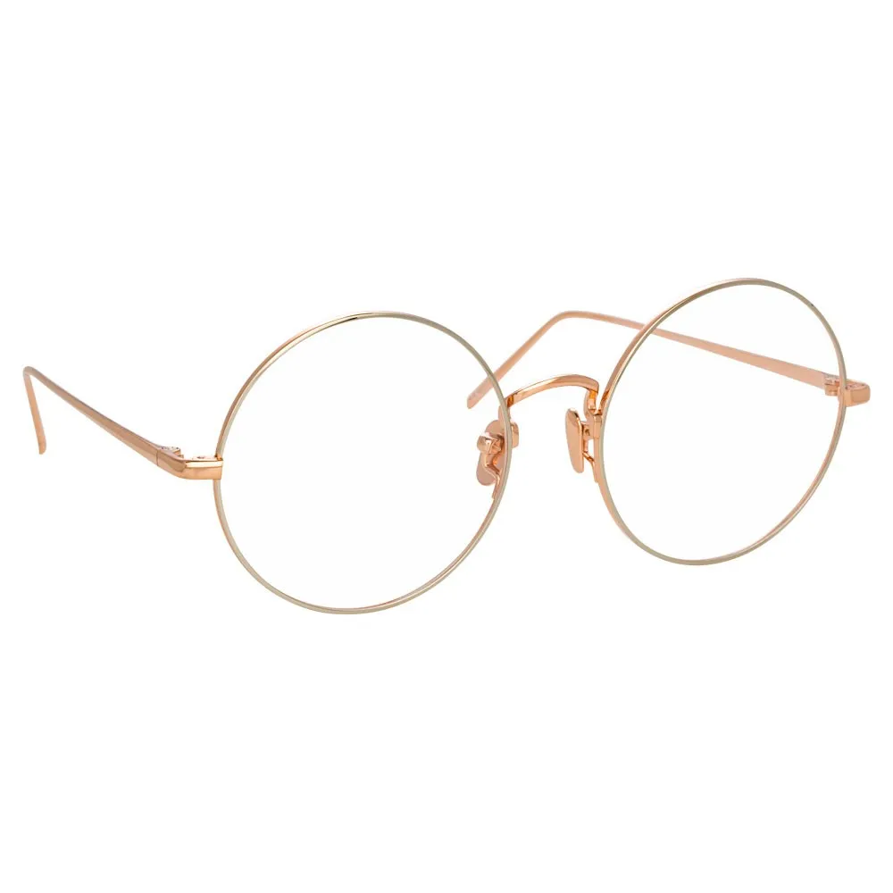 Linda Farrow - Occhiali da Vista Rotondi 741 C11 - Oro Rosa e Oro Bianco - Linda Farrow Eyewear