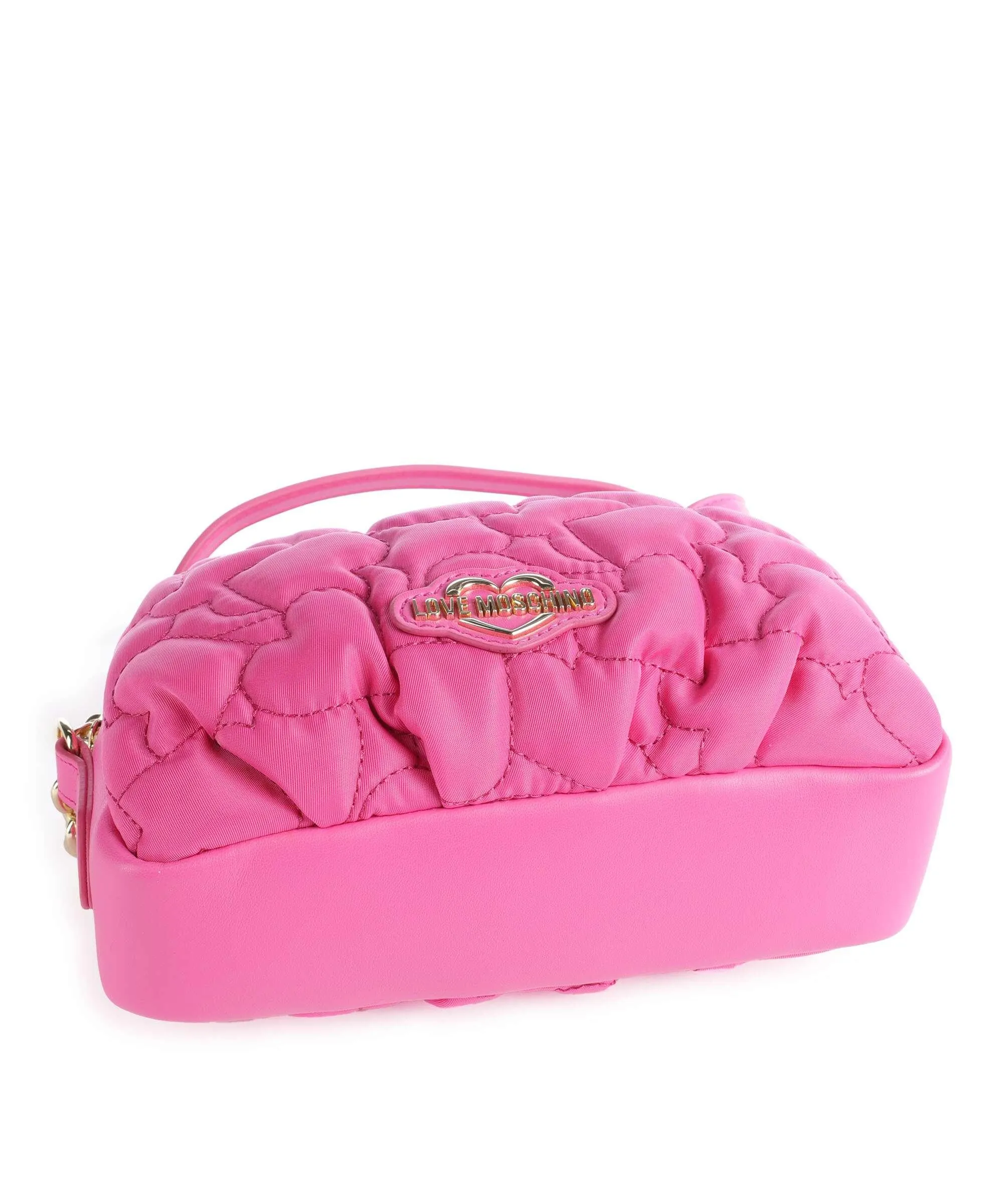  Love Moschino Puffy Heart Borsa a tracolla poliestere, pelle sintetica pink  