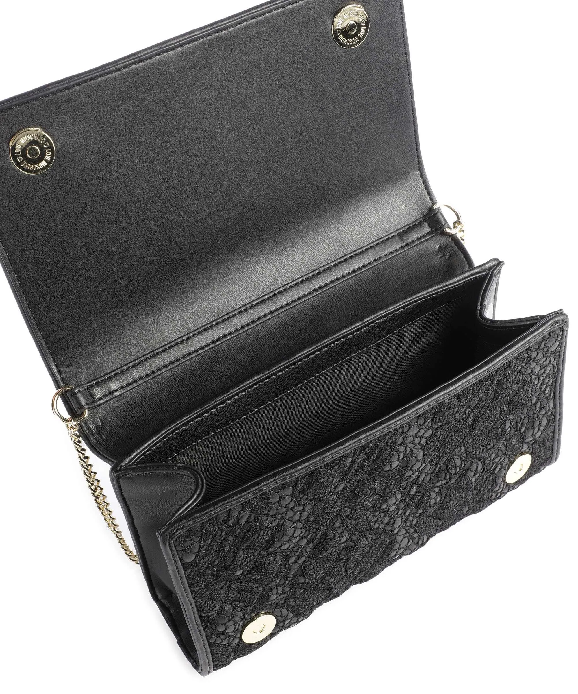  Love Moschino Smart Daily Borsa a tracolla poliestere, pelle sintetica nero  