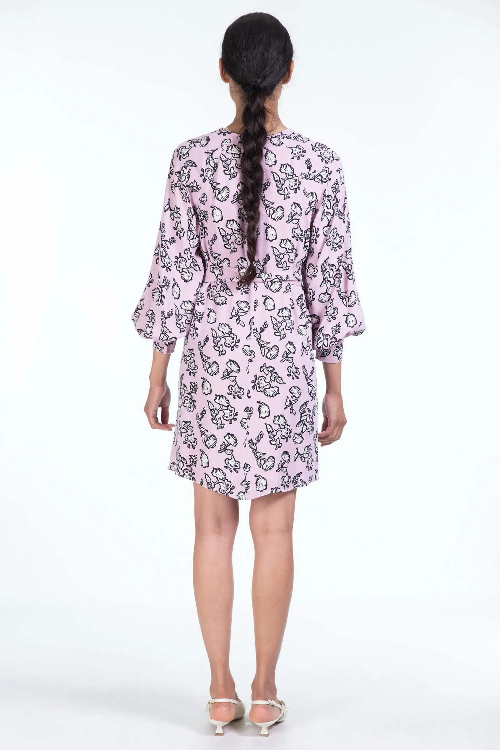 MAX MARA WEEKEND  abito midi in georgette di viscosa LOLA