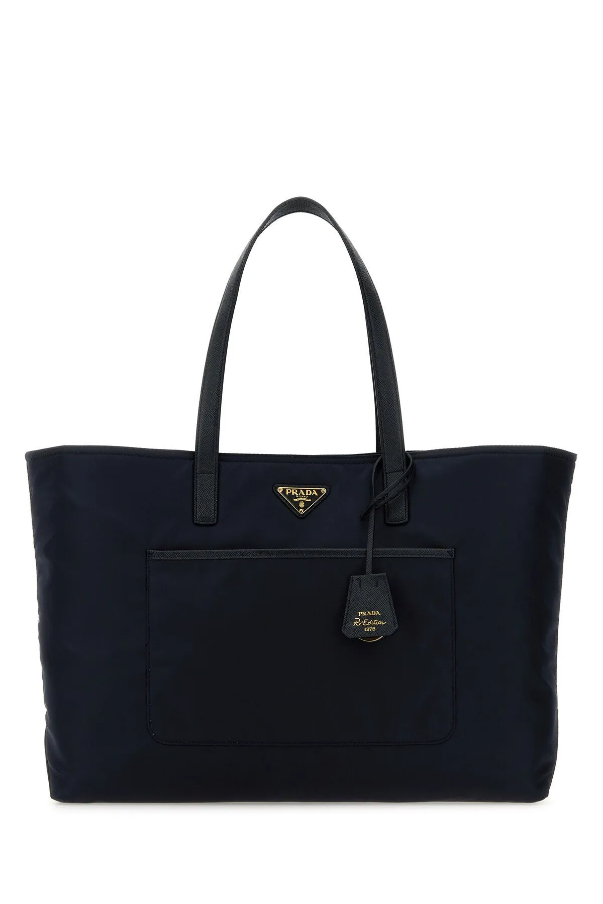 Midnight blue Re-Nylon large Re-Edition 1978 shopping bag    