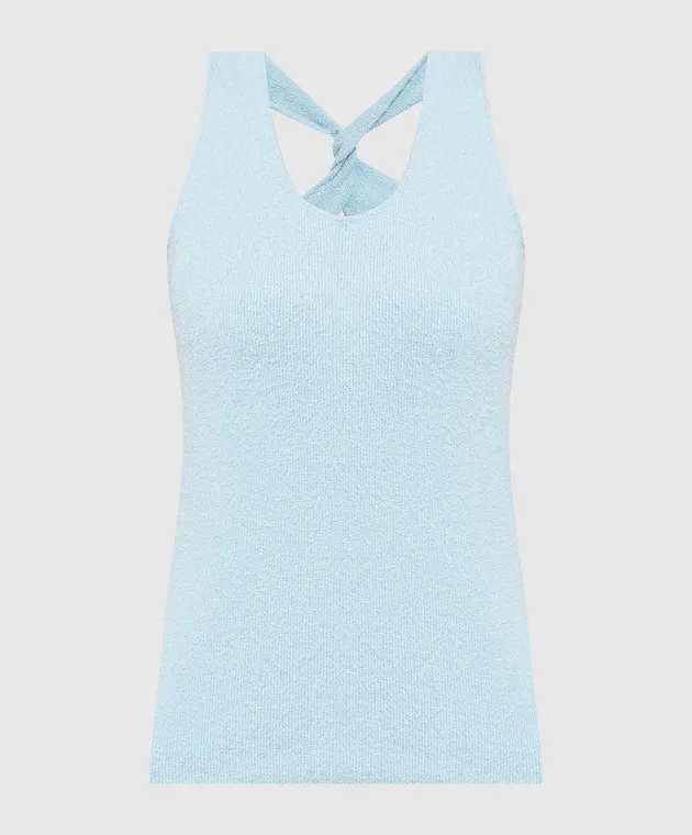 Nanushka Top blu Joia NW23RSTP01652