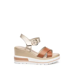 NERO GIARDINI Sandalo Con Zeppa Donna E218737D  