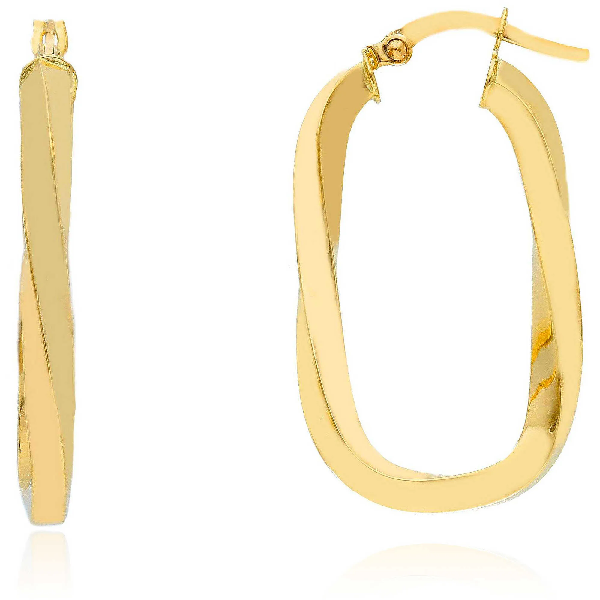 orecchini Rettangolare oro Giallo GioiaPura Oro 750