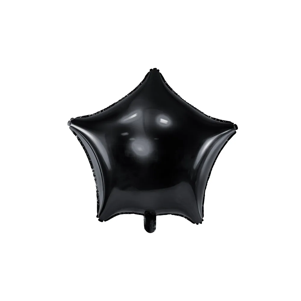 Palloncino Mylar a Forma di Stella Nero misura  Ø 48 cm