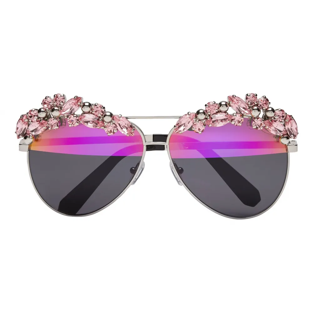 Philipp Plein - Sunshine Collection - Nickel Rosa Specchio - Occhiali da Sole - Philipp Plein Eyewear