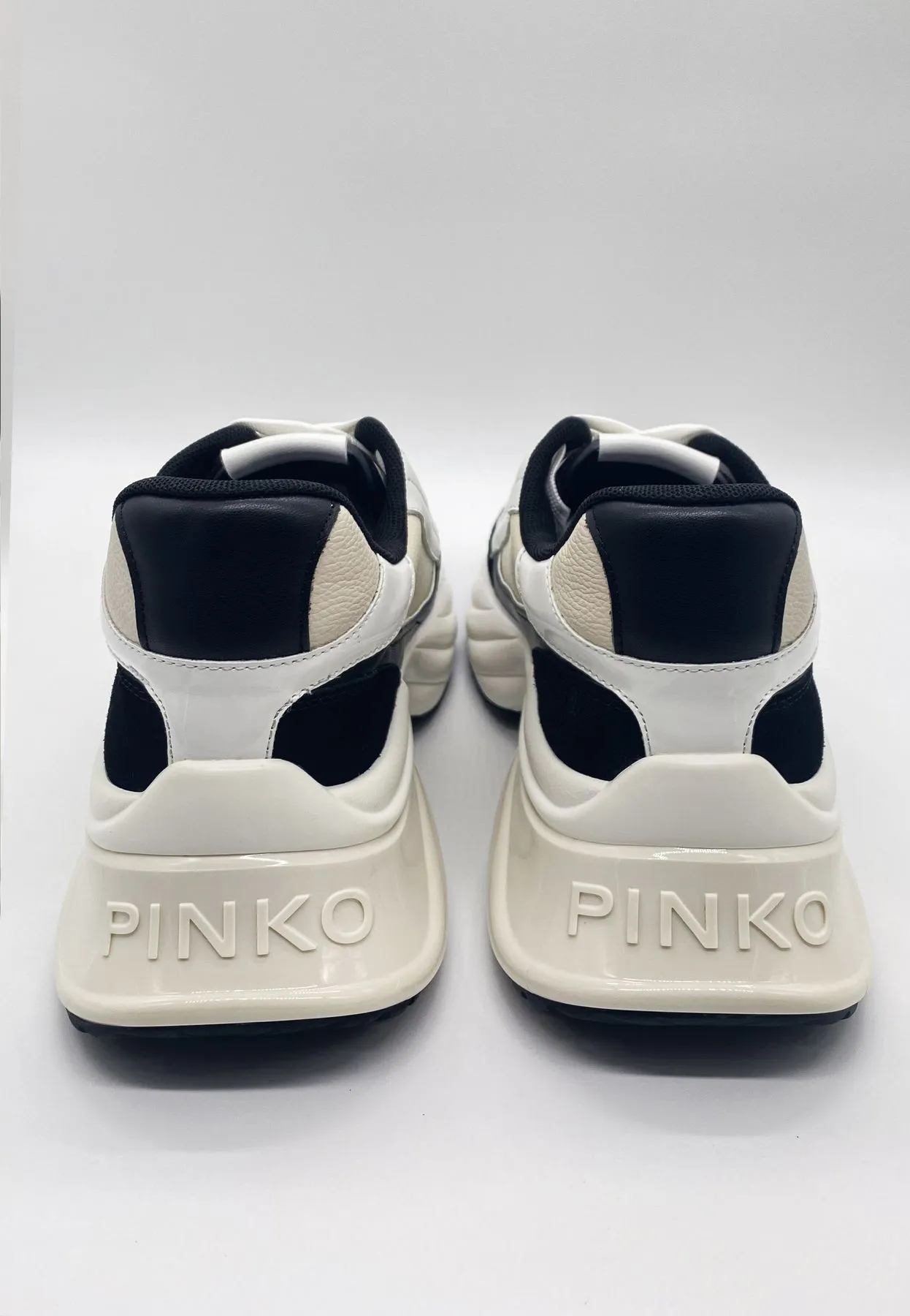     PINKO SNEAKER TUMBLED LEATHER/COW SUEDE/SPREADING DONNA      