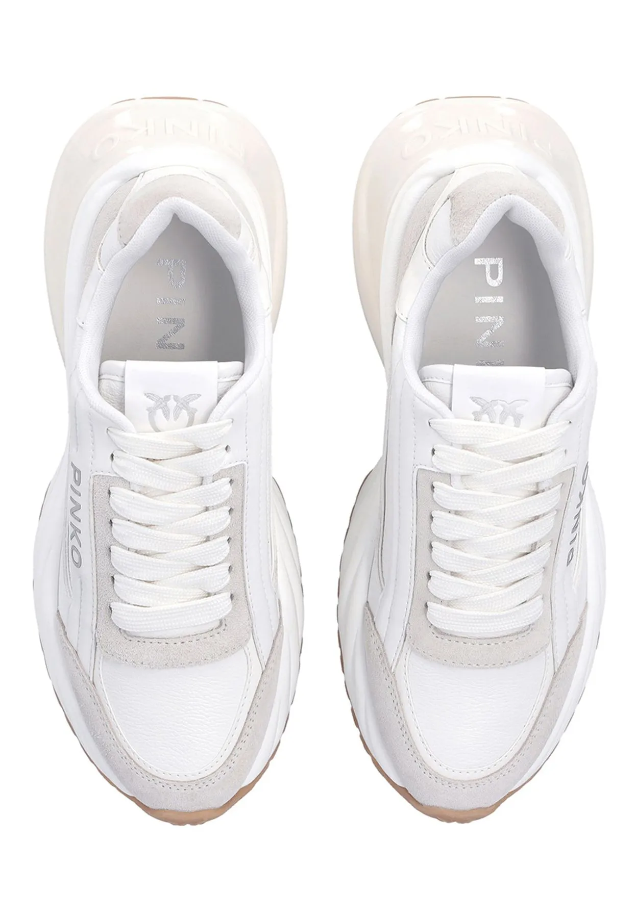     PINKO SNEAKER TUMBLED LEATHER/COW SUEDE/SPREADING DONNA      