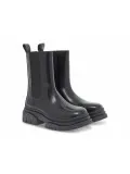 Polacco Ash STORM HIGH BEATLE in pelle nero