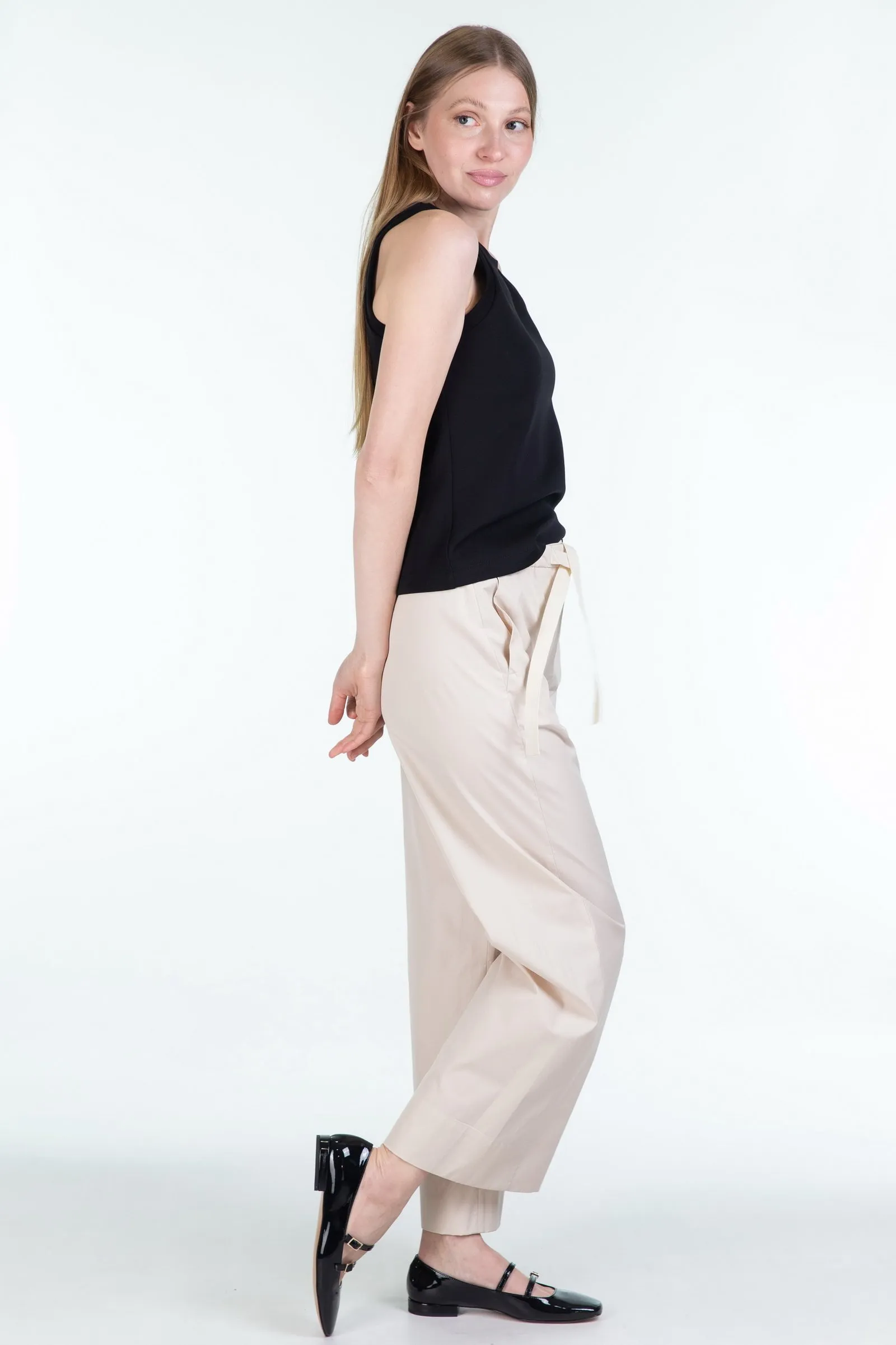 ‘S MAX MARA  pantalone  in  cotone ARGENTO
