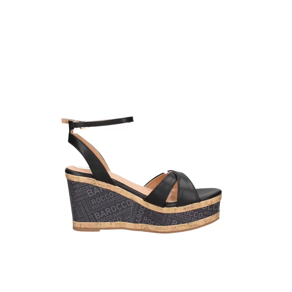 Sandali Donna “Roccobarocco” RBRSD0098 Collezione 2024 – Nero