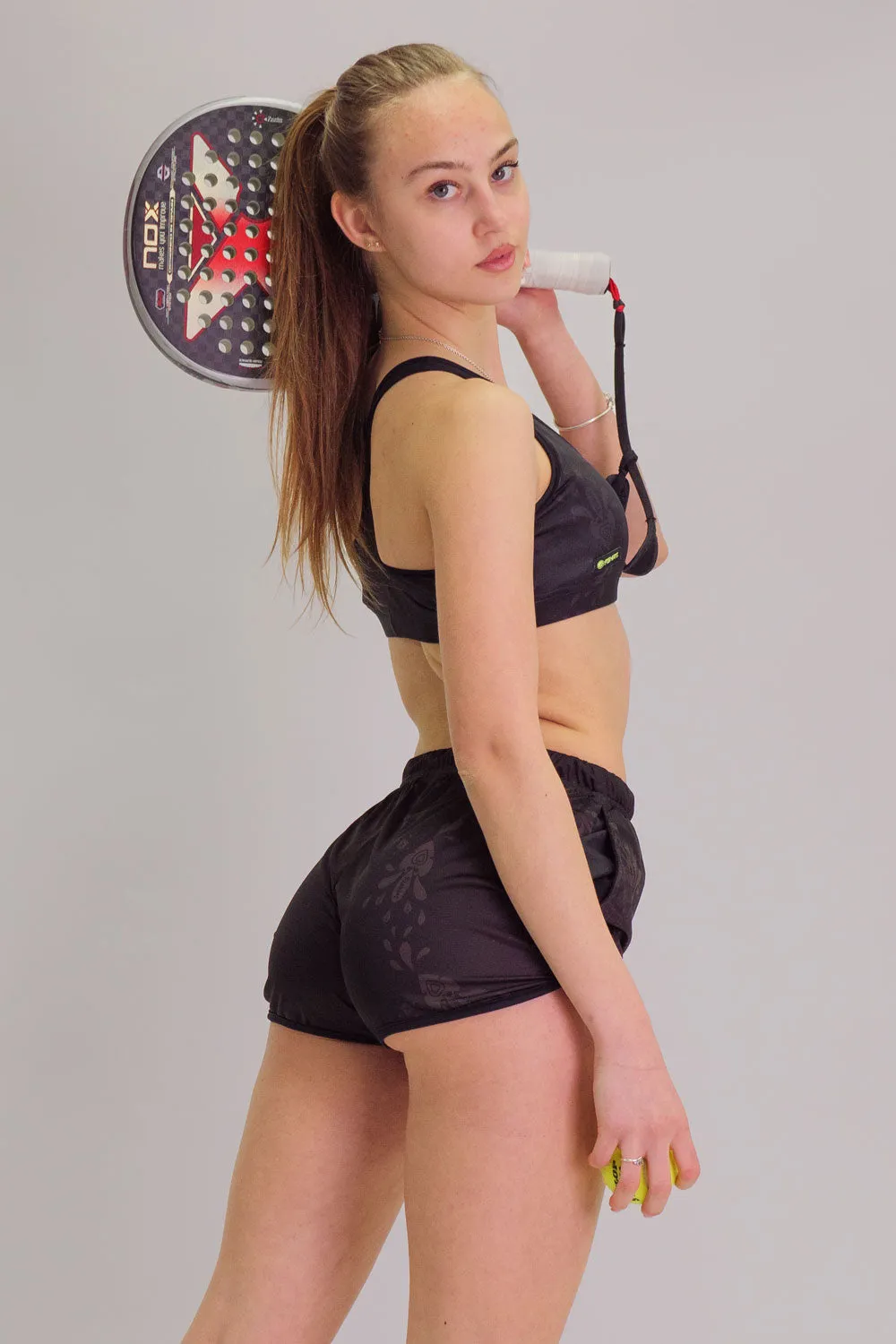 Short con tasche FlatMuertos Nero