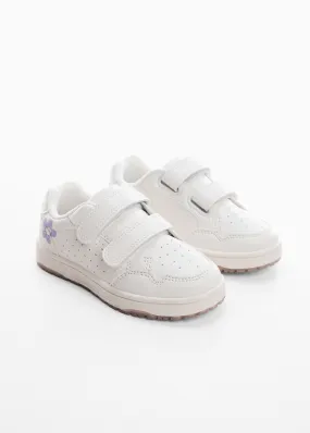 Sneaker velcro fiore