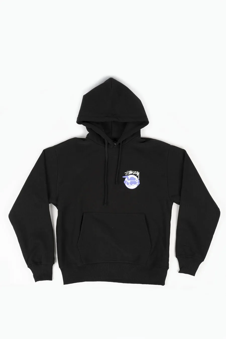 STUSSY SKATEMAN HOODIE BLACK