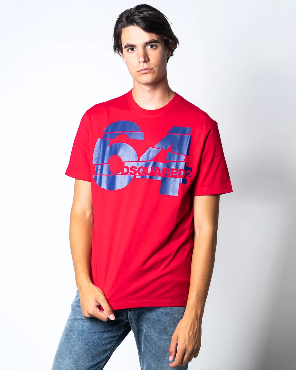 T-shirt Dsquared2 stampa 64 Rosso