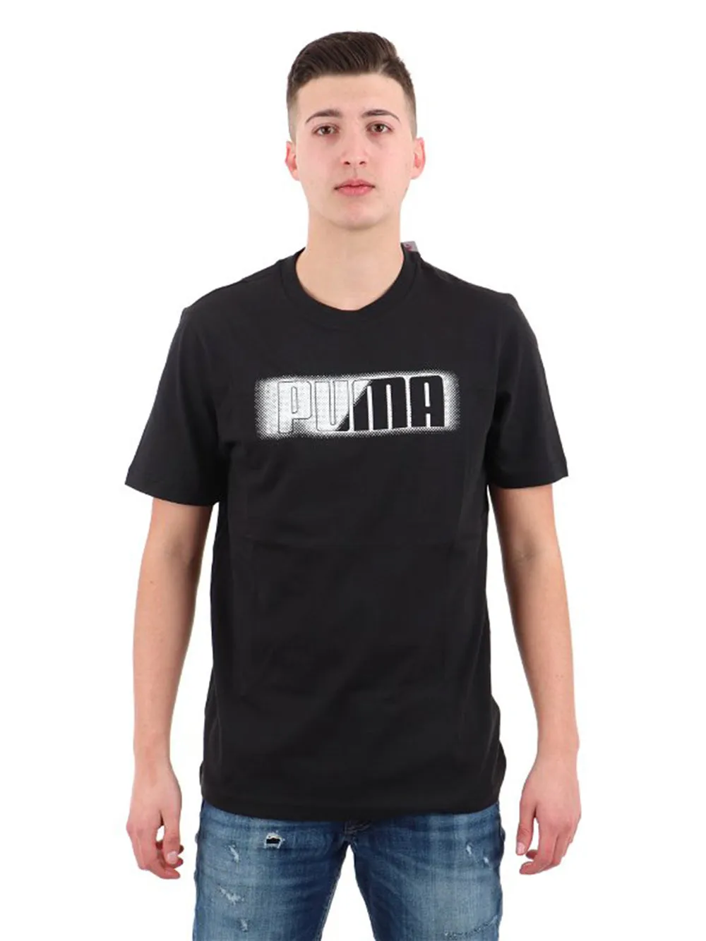 T-shirt Puma Graphic Wording nero bianco