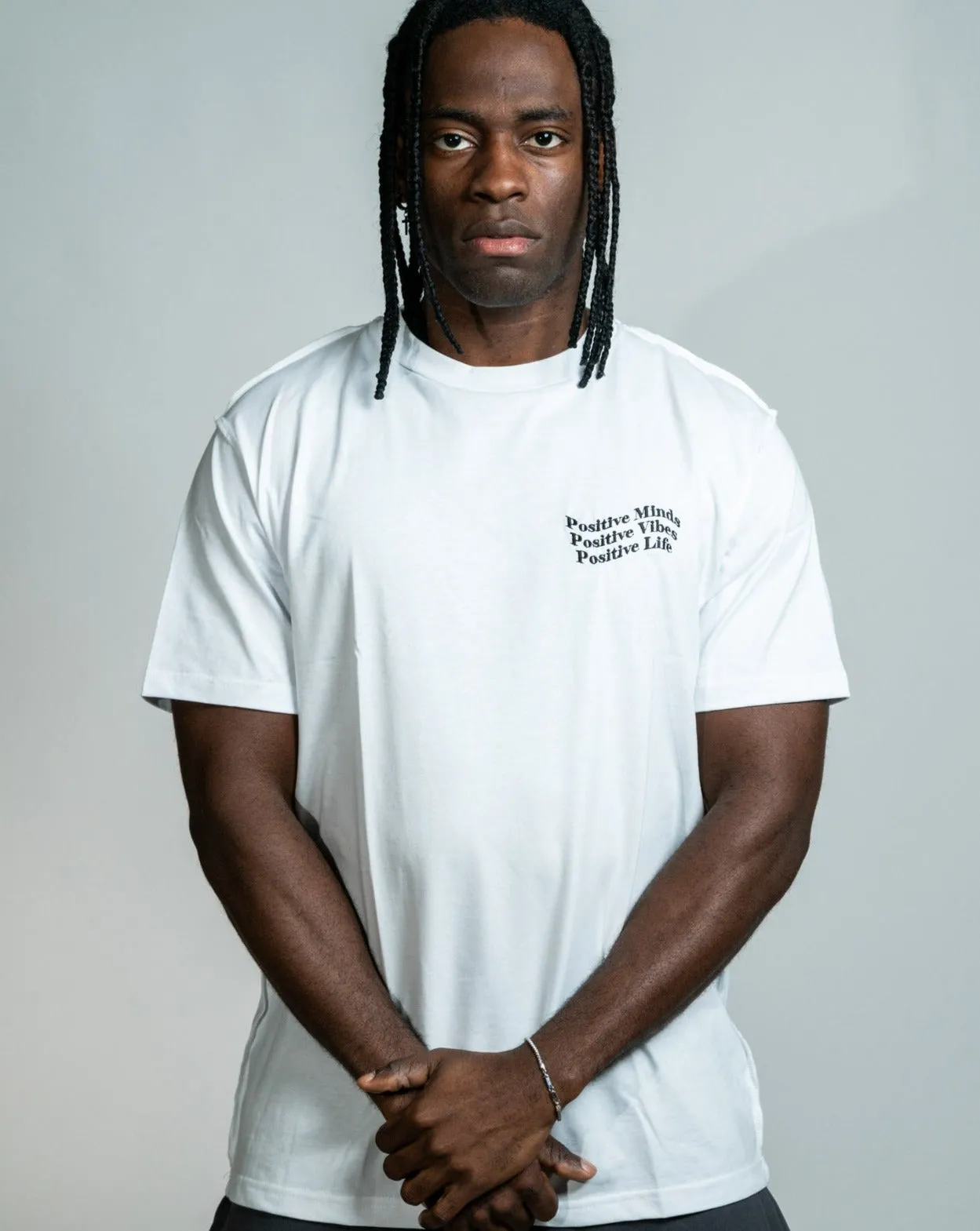 T-SHIRT TED CORSIVO BIANCA