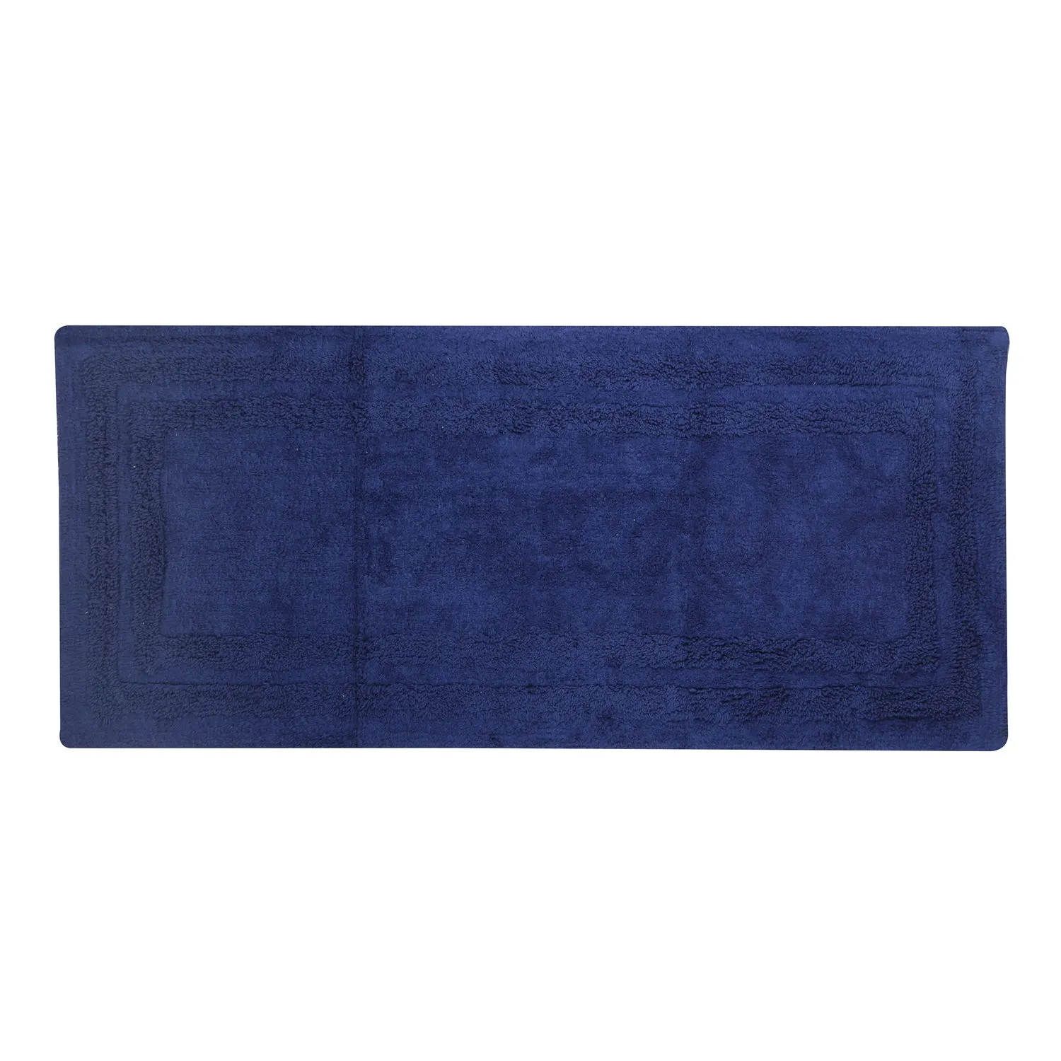 Tappeto bagno 60x130 cm  - cotone blu 