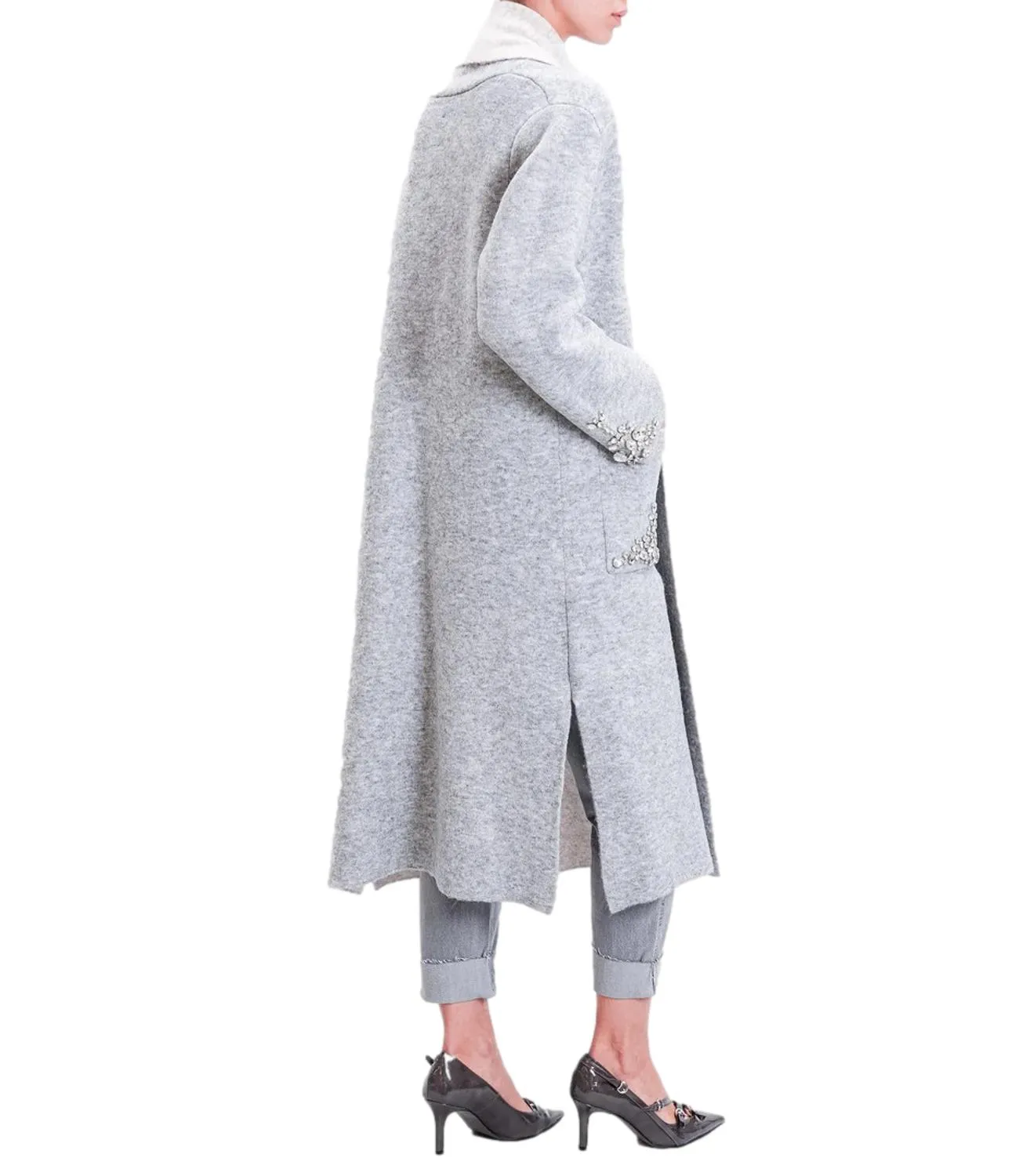 VICOLO Vicolo cappotto grigio donna